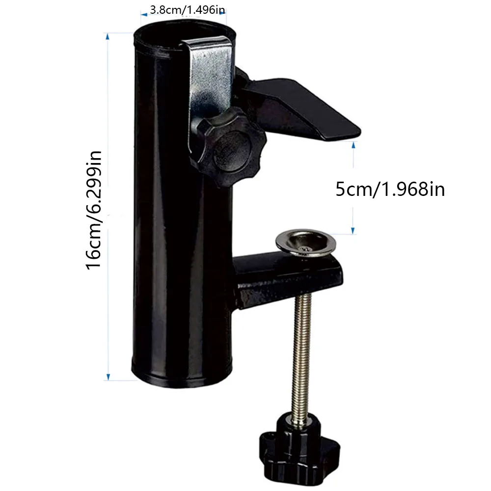 Portable Umbrella Bracket Parasol Holder Anti Rust Garden Umbrella Fixing Clip Bracket for Garden Courtyard Balcony