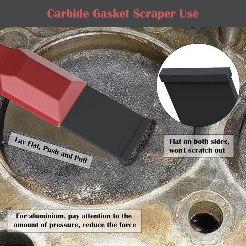 Скребки для твердосплавных газов MAKE, скребки для сверхтвердосплавных прокладок для металлов и автомобилей, набор твердосплавных скребков 1-1/4 дюйма и 5/8 дюйма