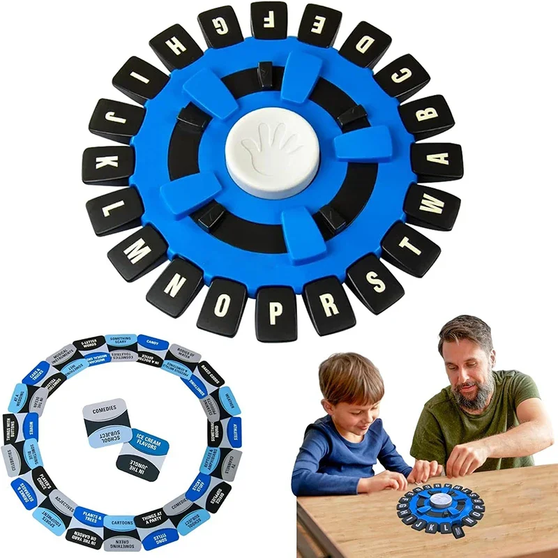 Crazy Alphabet Turntable Children's Educational Table Toys English Spanish Parent-Child Interactive Turntable Family Toys