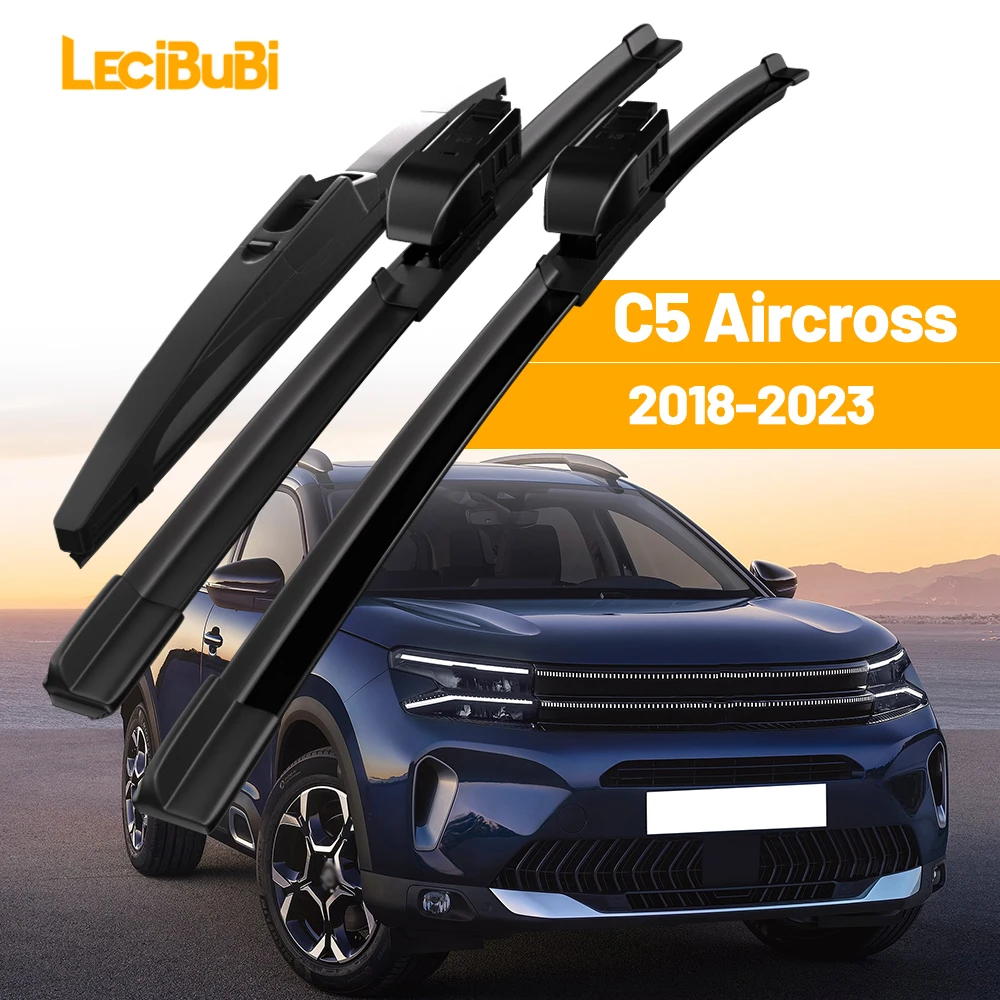 لسيتروين C5 Aircross 2018-2023 1 مجموعة الجبهة والخلفية ممسحة زجاج أمامي شفرات مساحات الزجاج الأمامي 2019 2020 2021 2022 اكسسوارات #1