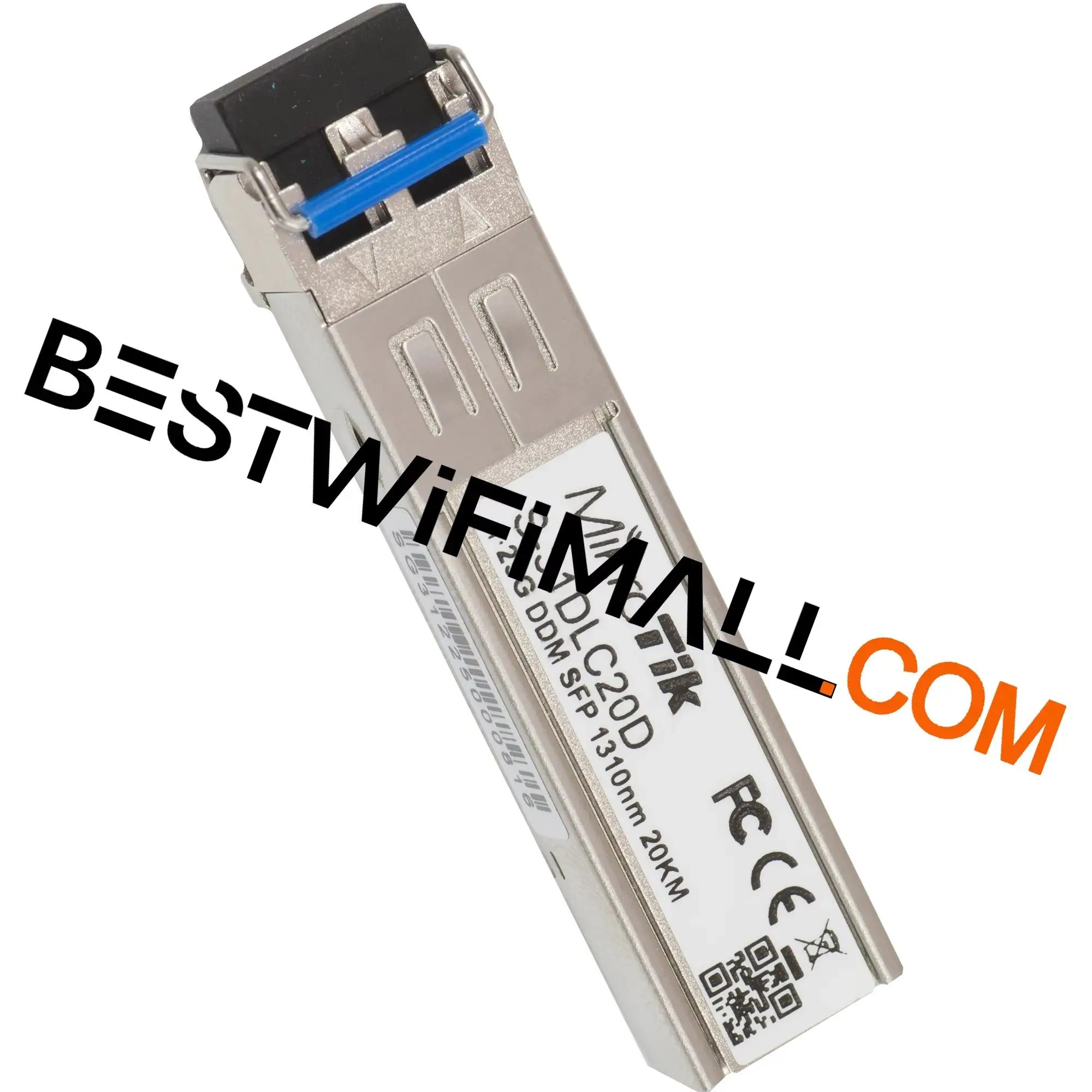 MikroTik S-31DLC20D, SFP 1.25G Module 20 KM Single Mode 1310nm Dual LC Connector, 20 KM Single Mode Fiber Connections 1 PCS