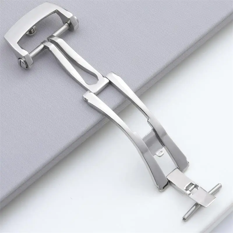 COE Quality Stainless Steel Pin Fold Buckle For Blancpain Strap Fifty Fathoms 5000/5015 Leather Rubber Nylon Clasp 18mm 20mm