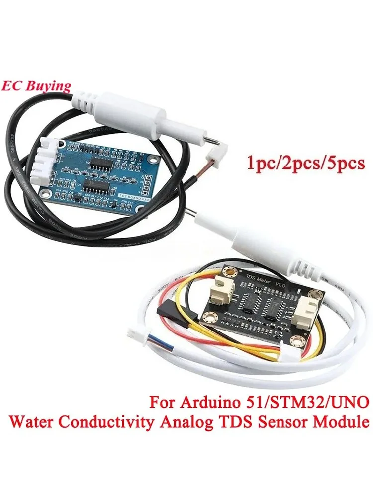 Moduł czujnika TDS Sygnał analogowy Rozpuszczone tleniki Przewodność wody Wykrywanie cieczy Monitorowanie jakości dla Arduino 51/STM32 — zdjęcie produktu 7