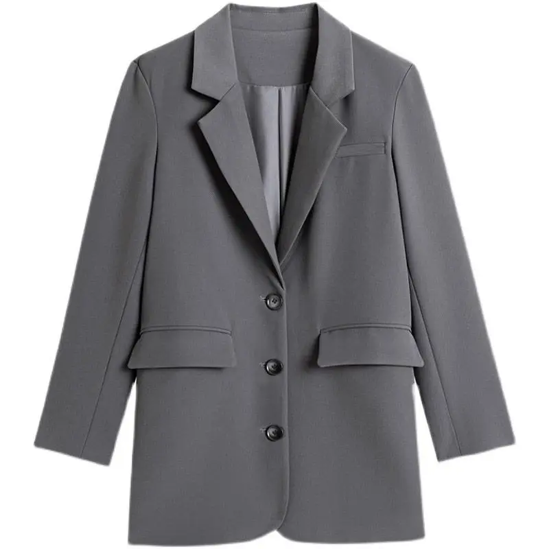 Commute Blazer Overcoat Female Women'S Coats Hot Selling Full Harajuku Gothic Y2K Punk E Girl Back Workwear Overcoats Printed