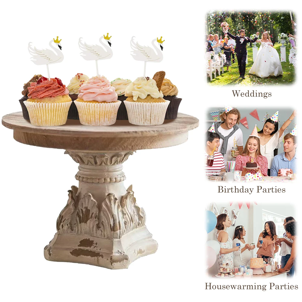 

French Wood Tray Reusable Decorative Storage Tray Wear Resist Fruit Tray for Wedding Photography Prop Decorations Crafts