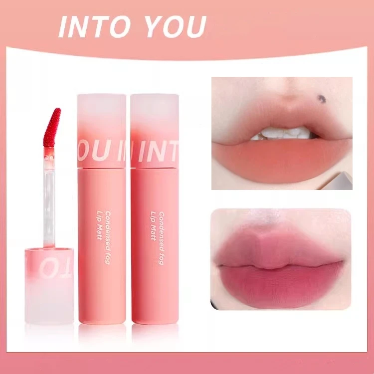 INTO YOU Condensed Fog Lip Matte Series Liquid Lipstick 3.2g Elastic Texture Lip Tint Makeup Original Lip Makeup