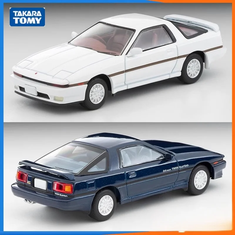 TAKARA TOMY TOMYTEC 1:64 TLV Toyota supra 3.0 GT N106e f alloy die-cast car models, collectible display pieces, boys' toys