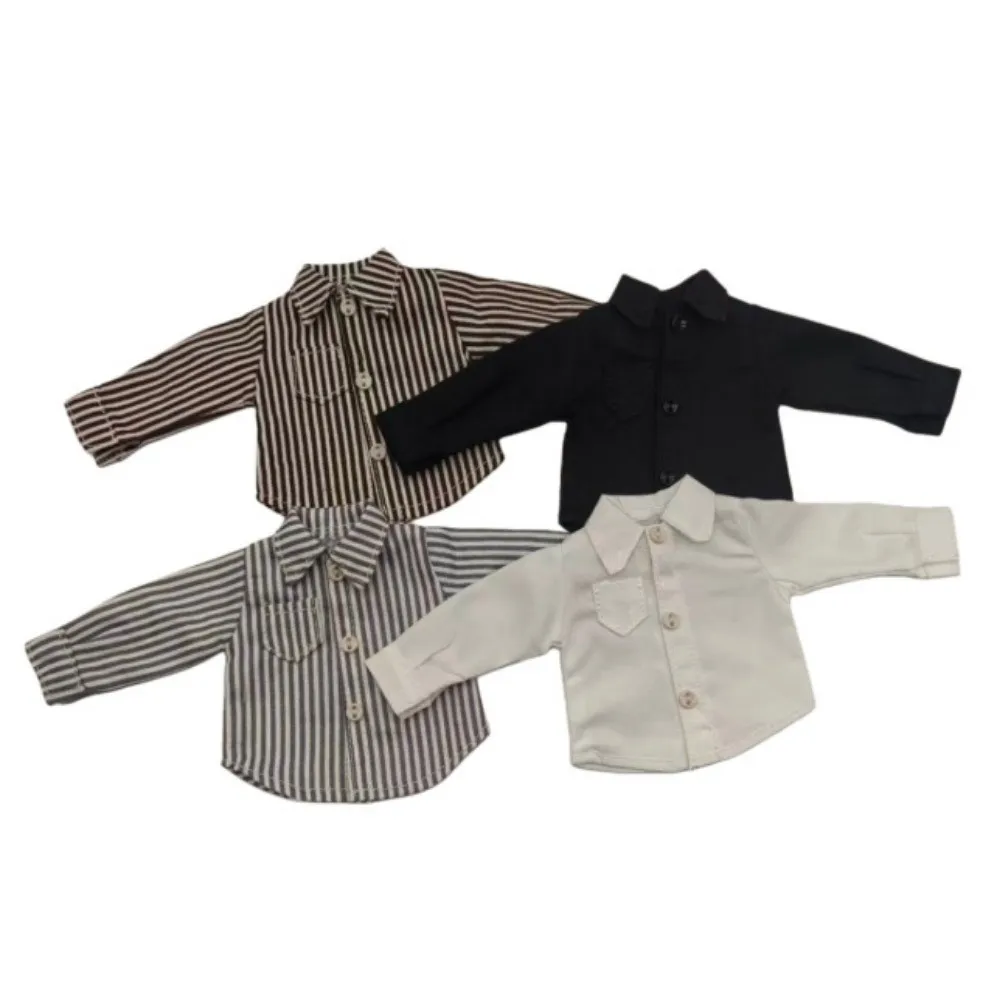 

High Quality 2026 New Dolls Clothes Shirt Cute Multicolors Sharp Collar Shirt Tie Decorations For 1/8 Dolls
