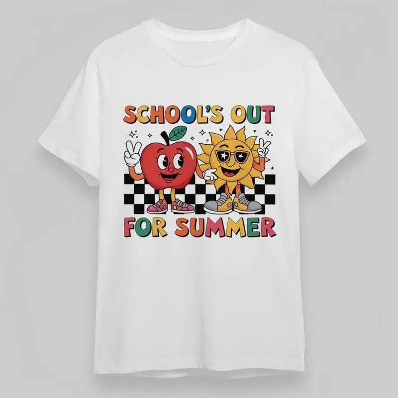 

Женская удобная классическая футболка Schools Out для летних фруктов