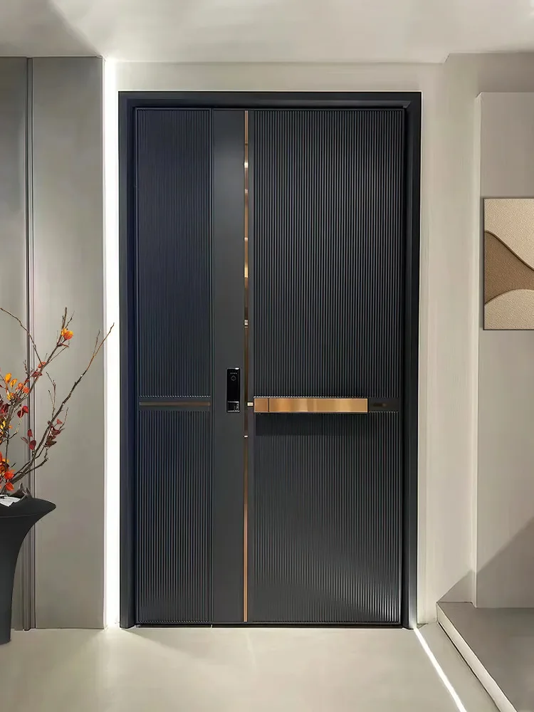 xx-Custom Explosion-Proof Cast Aluminum Villa Entrance Doors Double-Door Entryway For Homes Modern Luxury Security Doors