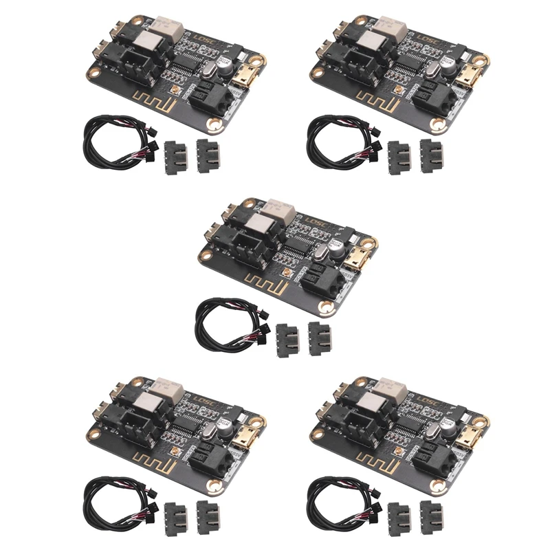 

5X LQSC Bluetooth Decoder Board For AUX Input DIY Modified Speaker Audio MP3 Stereo Audio Receiver Module