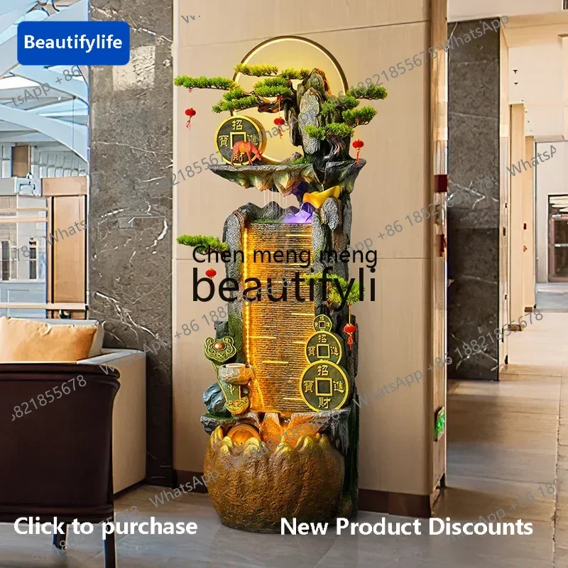 

183ff Rockery flowing water floor circulating water ornament living room entrance decorative landscape fountain