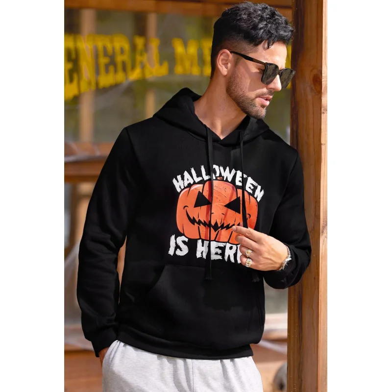 Sudadera con capucha de Halloween para hombre Ropa deportiva divertida Sudadera con capucha de calavera