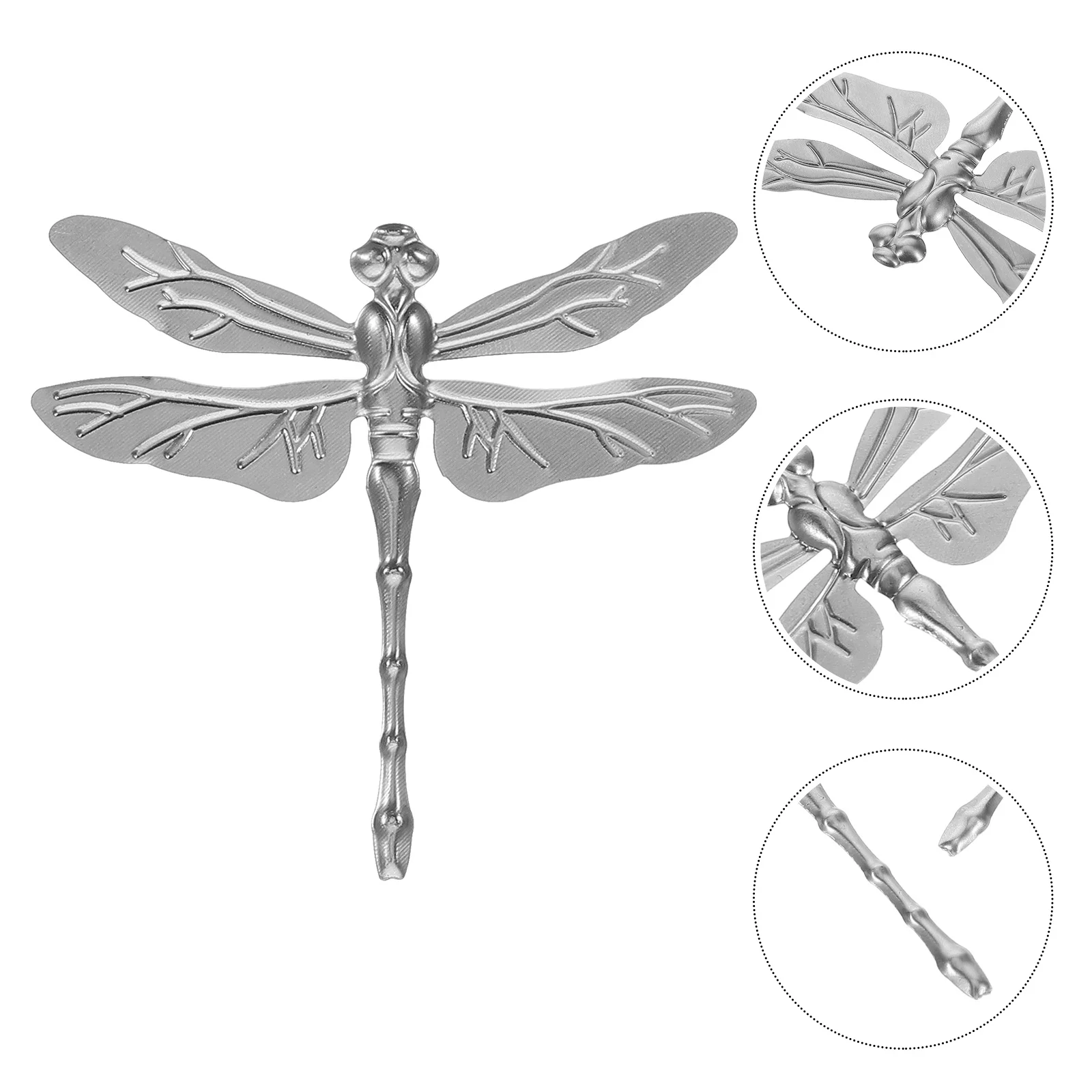 

20Pcs Iron Dragonfly Sculpture Metal Craft DIY Decorative Home Garden Outdoor Metal Art Figurines Handmade Iron Decor