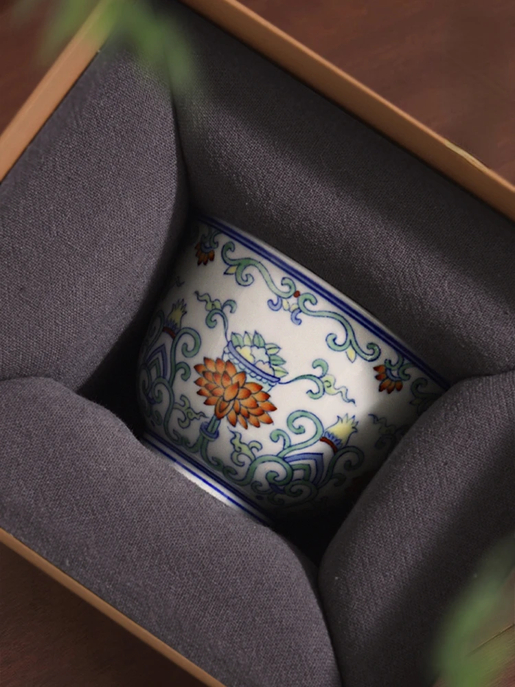 

Chinese Kung Fu Teacup Ceramic Master Cup Single Cup Tea Cup Tasting Tea Individual