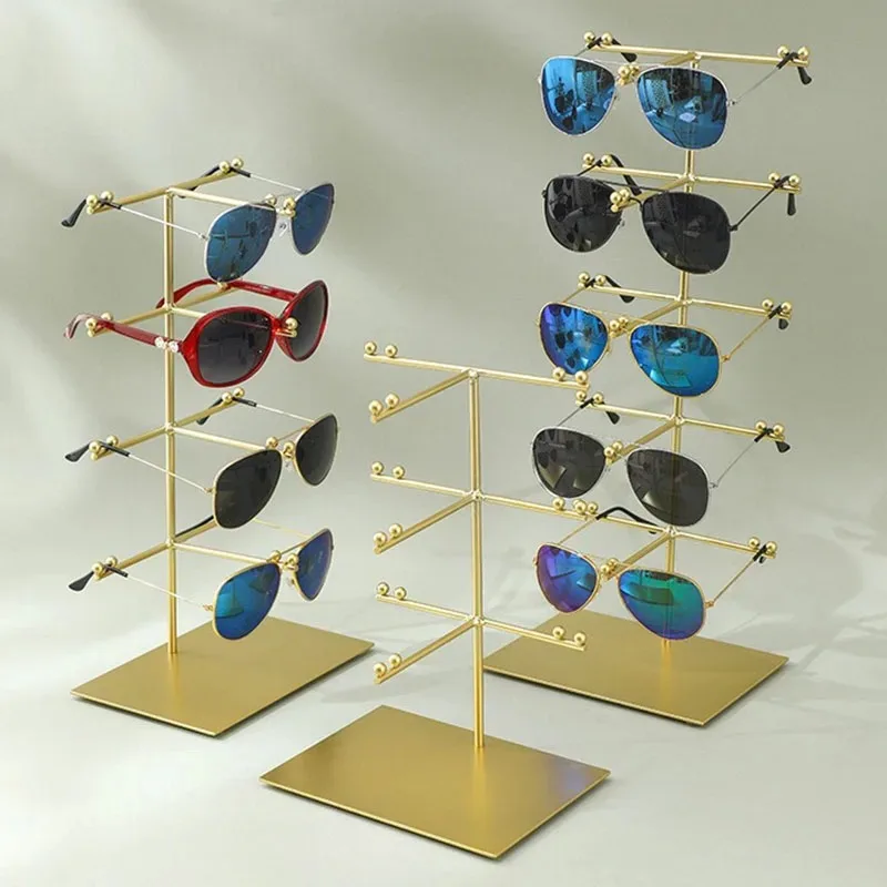 

Metal Eyeglasses Frames Multi Layer Eyeglass Storage Frame Luxury Sunglass Display Stand High Quality Eyeglasses Organizer Frame
