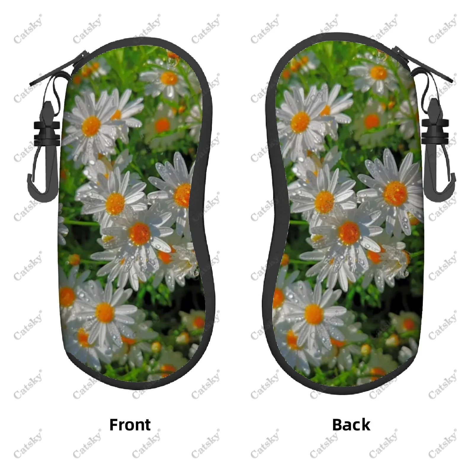 

daisy flower Glasses case zipper sunglasses bag travel printed soft shell storage glasses case for men women Glasses case