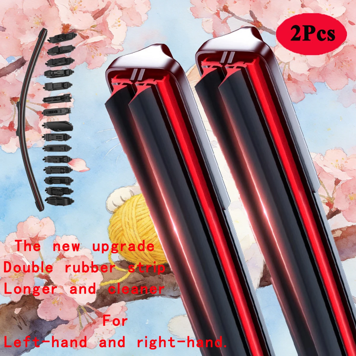 

For Tesla Model Y SUV 5 Door AWD 2020 2021 2022 2023 Automobiles Parts Accessories Double Rubber Car Windshield Wiper Blades