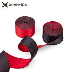 3.6 M Red And Black Car Safety Belt Tape Seat Belt Webbing High-Strength Polyester Seatbelt Car Accessories Standard Certified