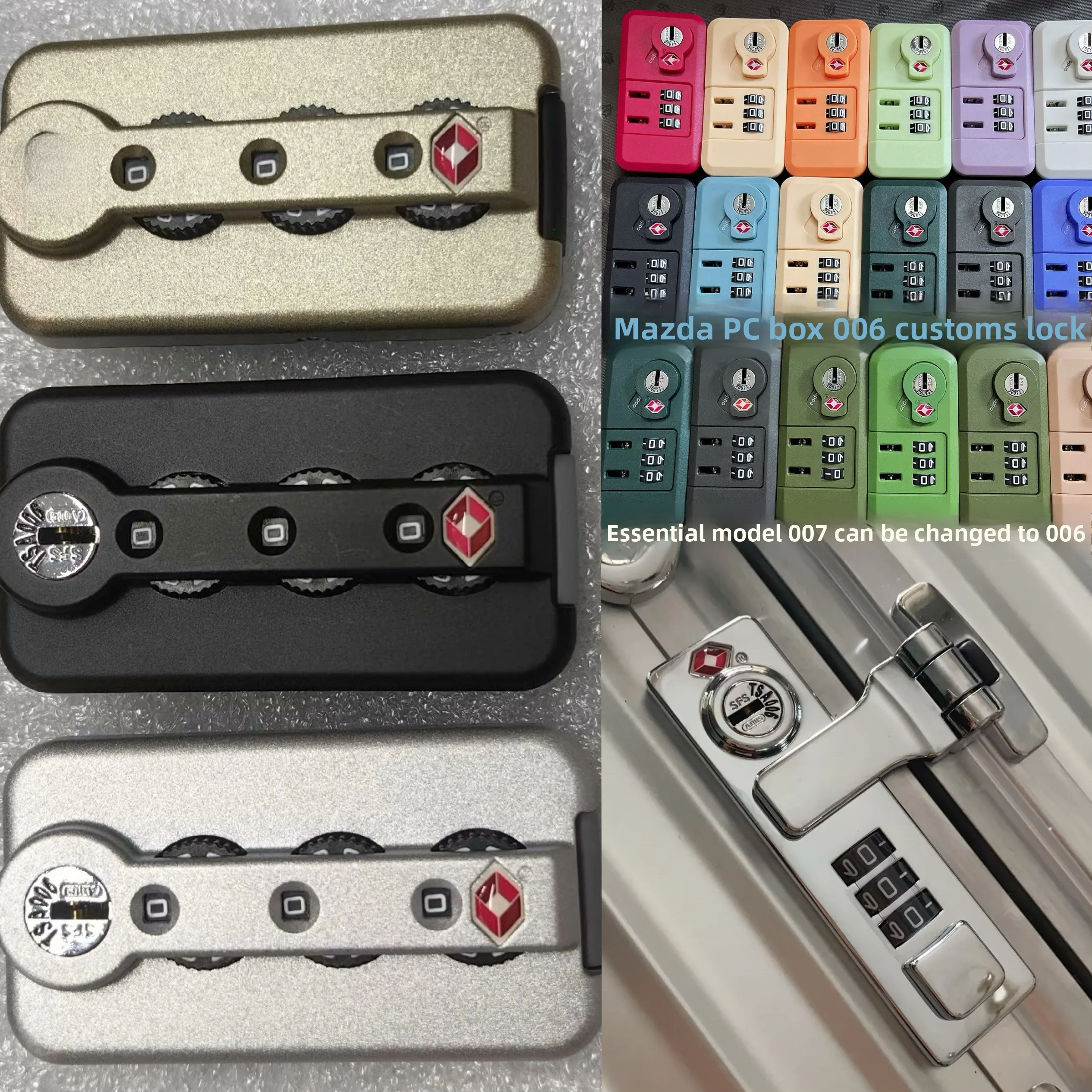 

Original Classic Trunk Lage Lo for Tsa006 Lo Suitcase Password Lo Luxury Brand Bag Accories