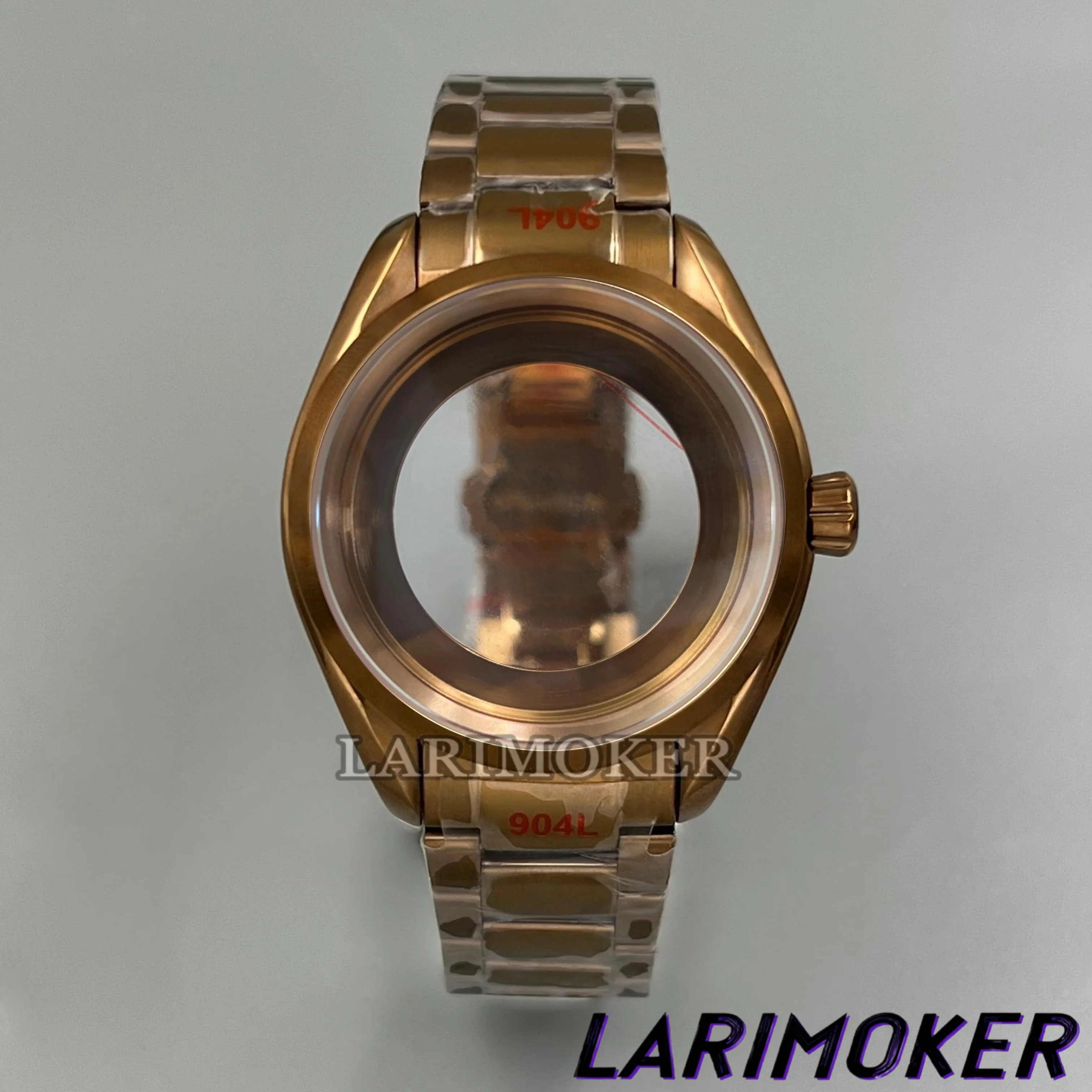 

LARIMOKER 39.5mm NH35 Men’s Automatic Watch Case Sapphire Crystal Beveled Bezel Stainless Steel Strap Suitable for NH35 Movement