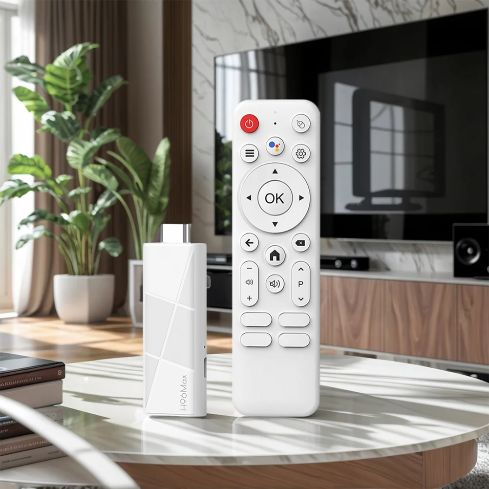 Mini TV Stick 4K Ondersteuning Android 14.0 Smart TV Dongle Compact Draadloos Streamingapparaat met WiFi en Bluetooth Smart TV Box