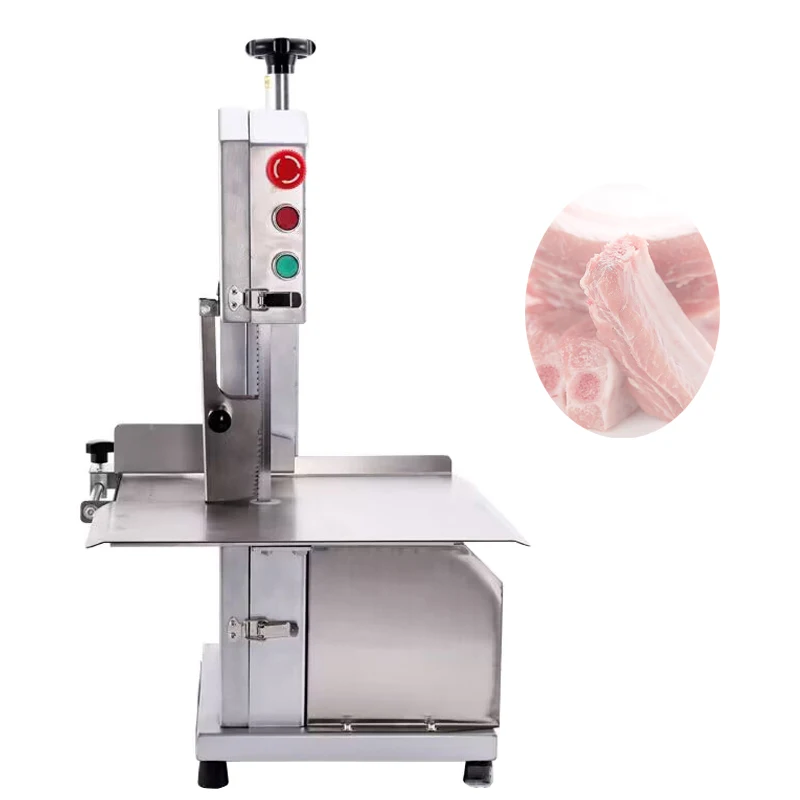 

Electric Meat Bone Saw Machine 220v Small Desktop Stainless Steel Cutting Maker Kitchen Chopper Food-Grade Spare Rib Cuttin