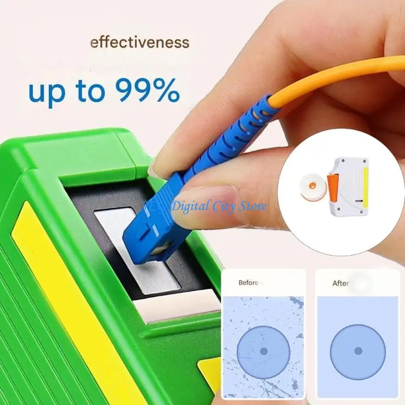 

U75B Fiber Opt Cleaning Compact Portable Design With Efficient Dust Removal for LC Connectors ABS Material