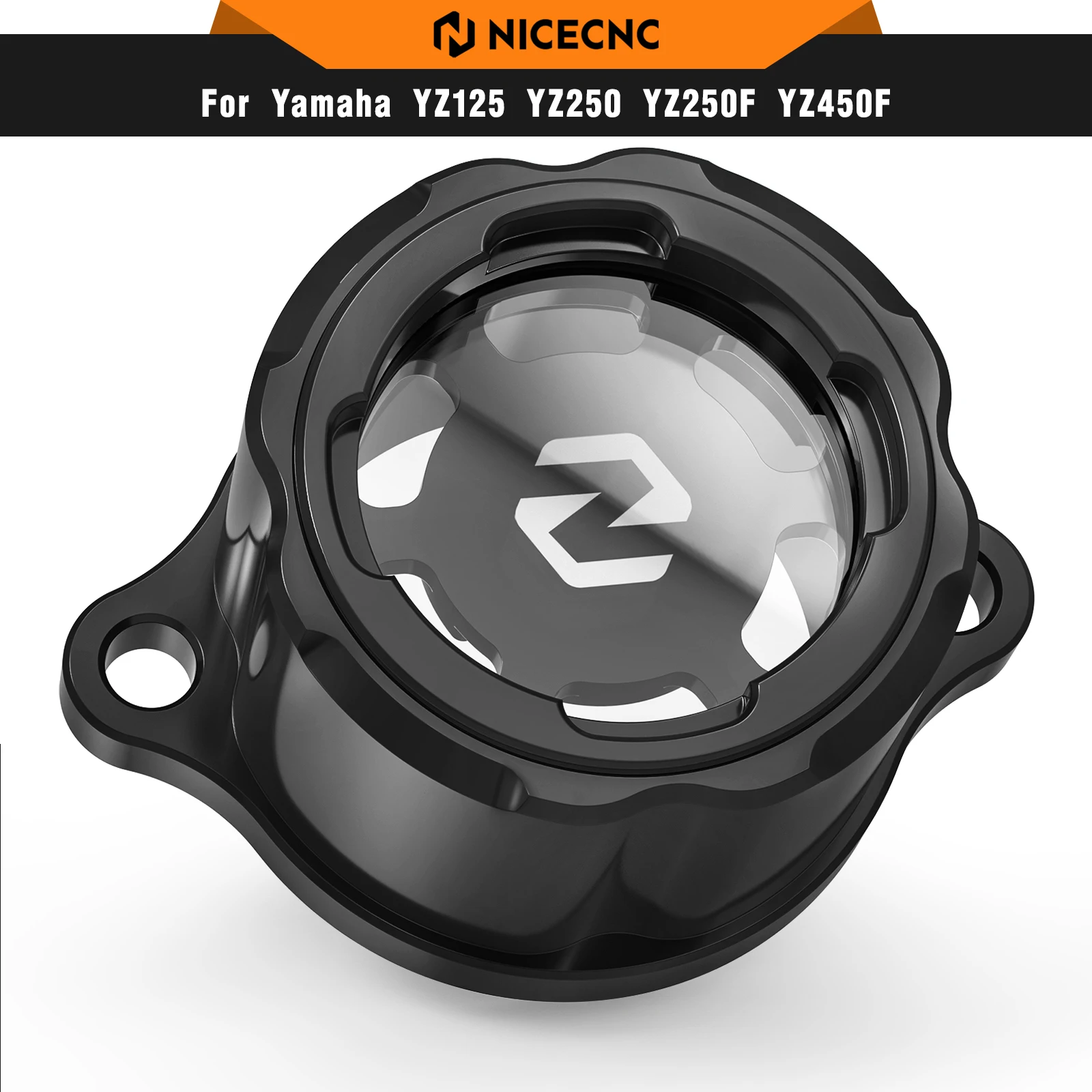 

NICECNC For Yamaha WR450F WR 250F 2024 Transparent Engine Oil Filter Cap Cover For Yamaha YZ450FX YZ 450FX 2024 YZ450F 2023 2024