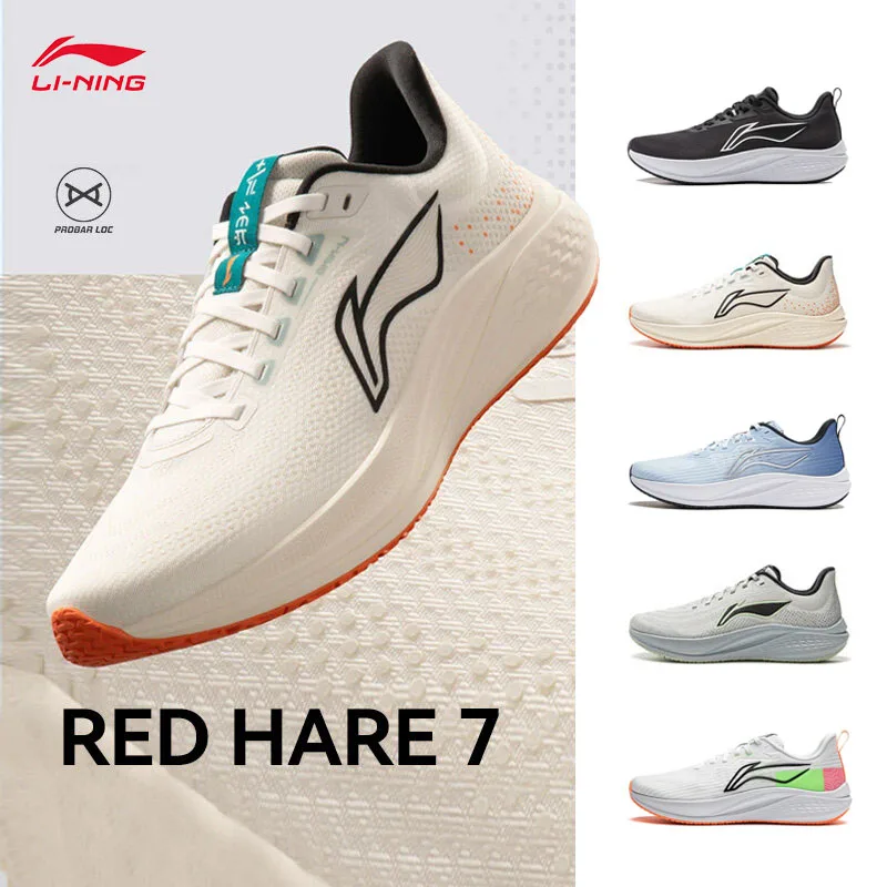 LI-NING RED HARE 7 Men's Running Shoes Cushion Breathable Racing Training Daily Jogging ARPU009 ARPU003