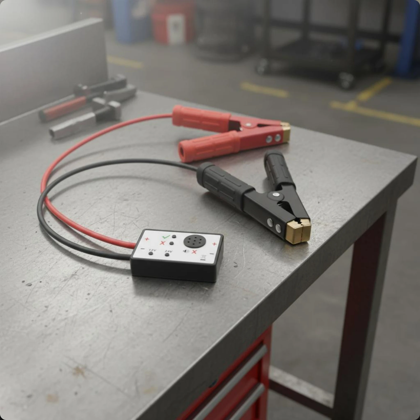 Car Battery Surge Absorber Insulated Cables Metal-Joining Battery Protector Auto Part 12V 24V Red and Black