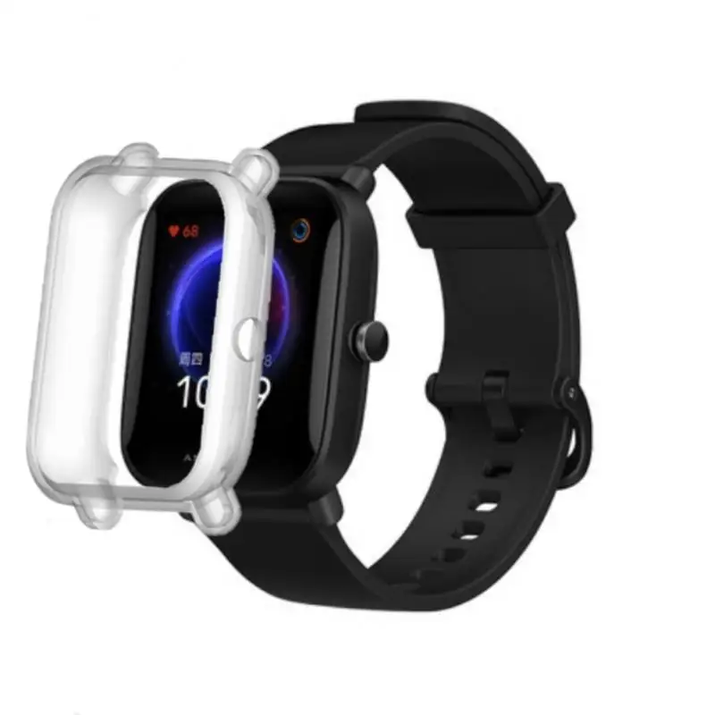 Funda protectora de pantalla para Amazfit GTS 2 Mini/Bip U /Bip S/Lite Bip/Watch TPU a prueba de golpes, carcasa protectora