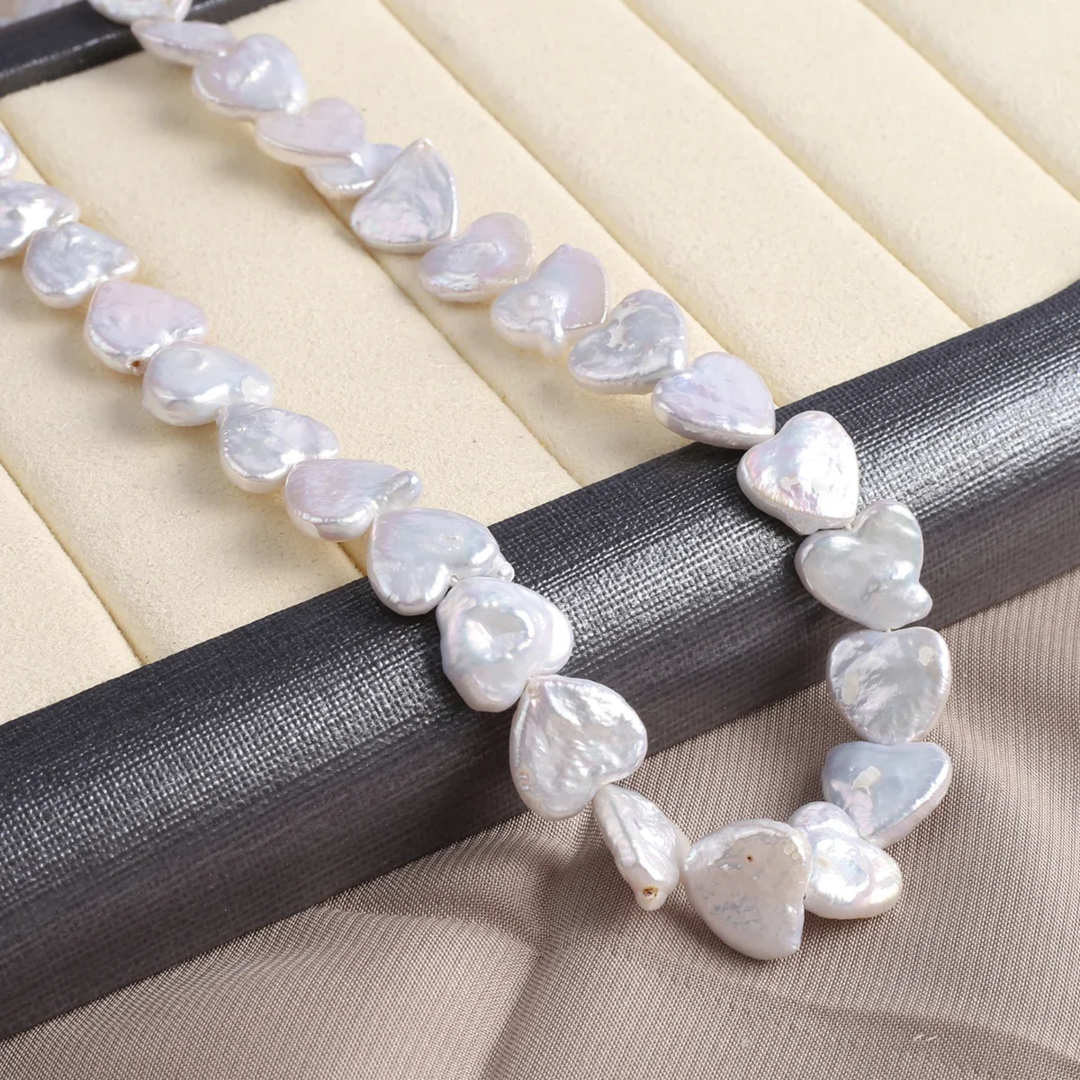 12mm Heart Shape 100% Pearl Natural Freshwater Pearls Loose Sapcer Beads for Jewelry Making DIY Necklace Bracelet Accessories