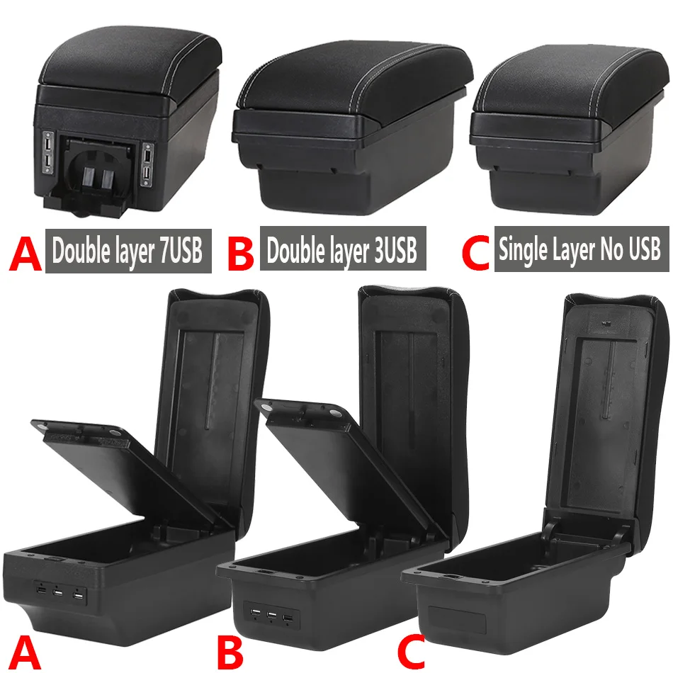 Voor Seat Ibiza Armsteun Doos Voor Seat Ibiza 6j Ibiza 6L Auto Armsteun Retrofit Onderdelen Opbergdoos Auto Accessoires Interieur details