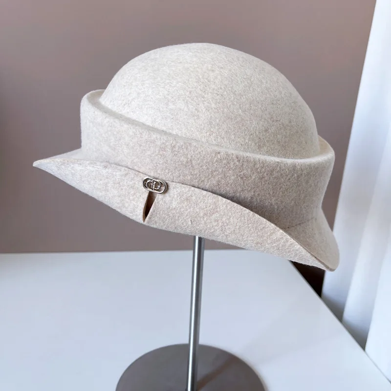 السيدات الفاسناتور الخريف/الشتاء الغلاف الجوي أغطية الرأس الفروسية على غرار قبعة التصوير الفوتوغرافي التصميم التبعي #4