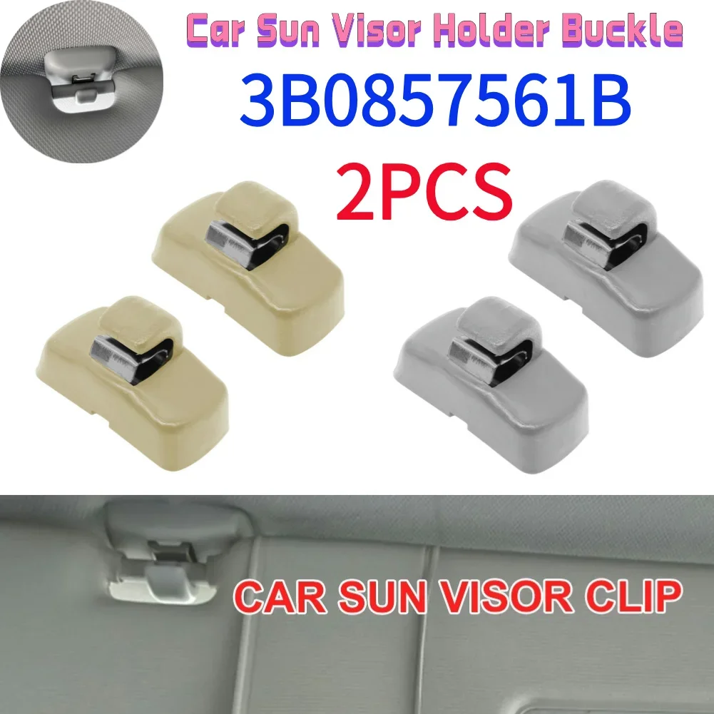 2 Шт. Зажимы Для Солнцезащитного Козырька Для Touran Po Lo Bora Sharan Golf Syncro Santana 97-05 Abs Автомобильный Держатель ...