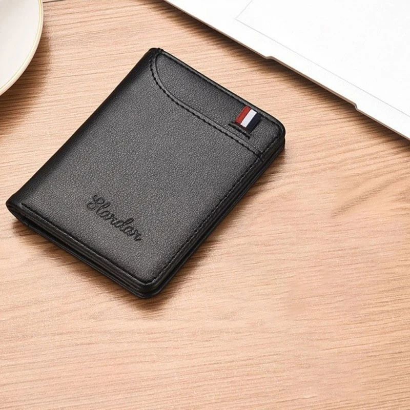 محفظة عمودية رفيعة للرجال جديدة لعام 2025 - حامل رخصة القيادة ومنظم متعدد البطاقات، تصميم نحيف مدمج للحمل اليومي