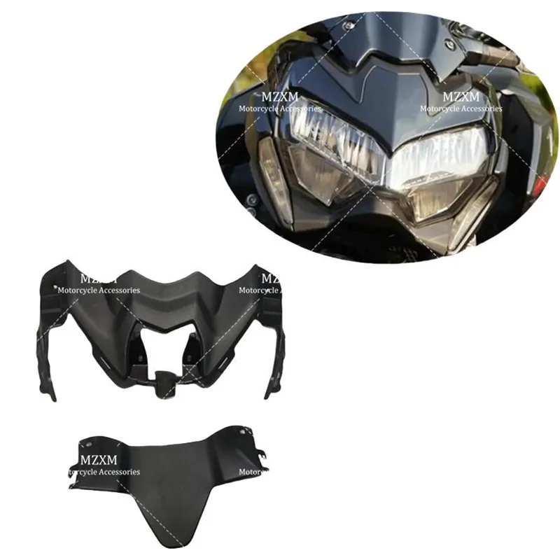 

Suitable for Kawasaki Z900 2020-2024 Motorcycle Matte Black Accessories Front Upper Nose Lamp Fairing Cover Set ABS Fairing Z900