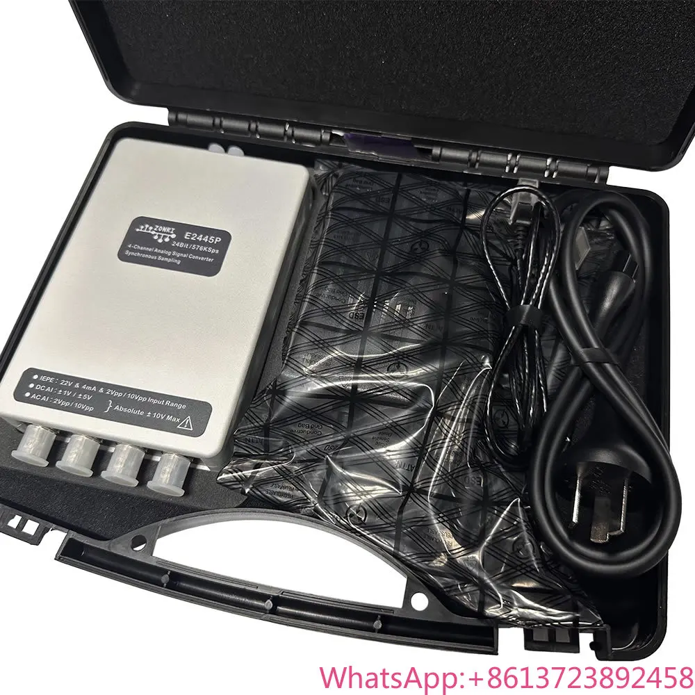 

E2445 High-Performance Vibration/acoustic Data Acquisition 24Bit/4CH Synchronization/576Ksps/IEPE Ethernet