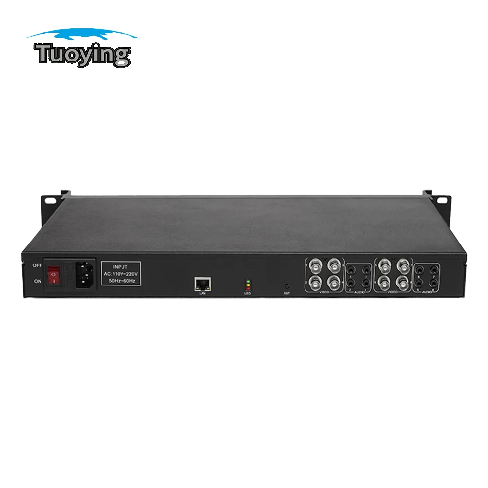 Live 8-channel Sd Encoder Converts Av Audio And Video To Ip Hotel/hotel/hospital Catv Network Tv Front-end System Equipment