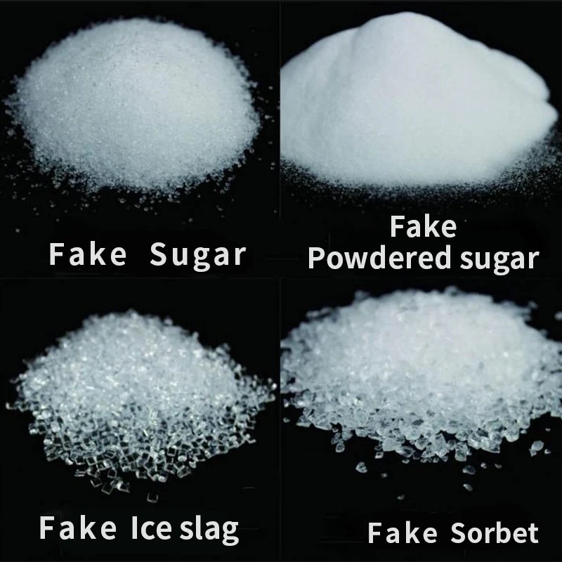 50g/BagSimulated Sugar Powder Fake White Sugar DIY dessert accessories 3D Faux Sorbet Suga Powerd Ice slag Sweet Props