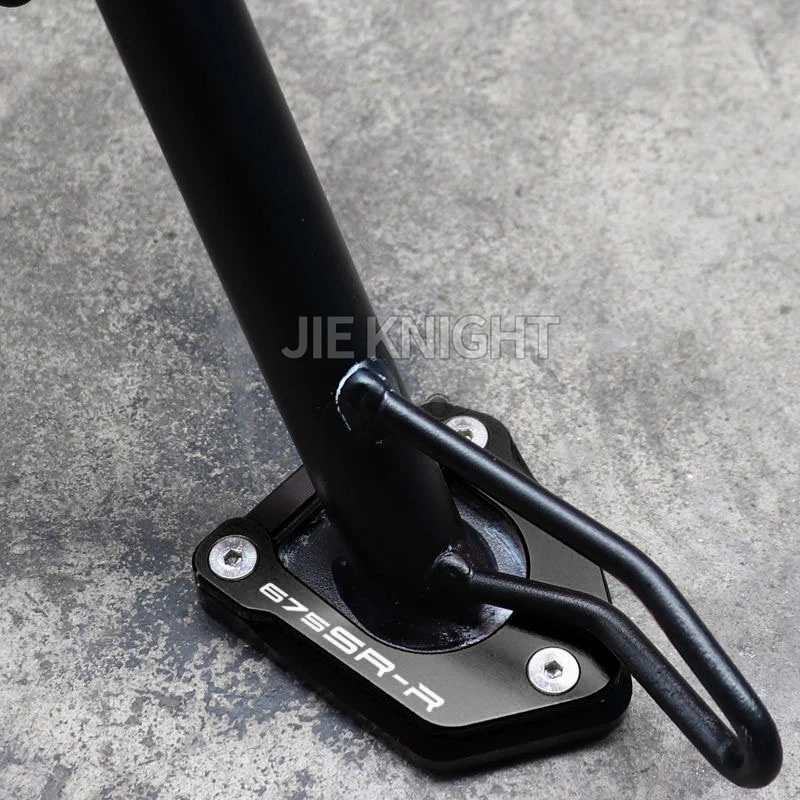 For 675NK 675SR 675SS 675SR-R 675 NK SR SS SR-R 2024 2025 2026 Foot Side Stand Extension Kickstand Enlarger Support Plate Pad image 2