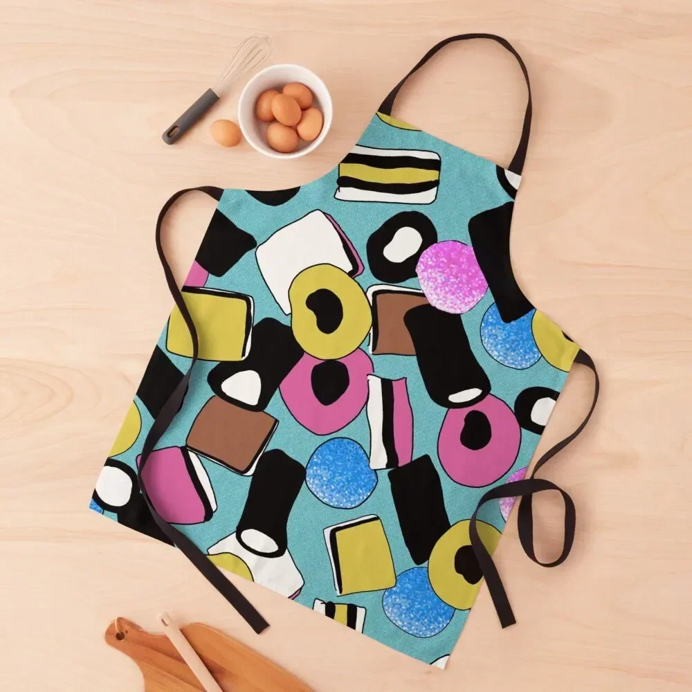 Liquorice allsorts 2 Apron For Home Accessories kitchen item work gowns for women cleaning restaurant accessories Apron