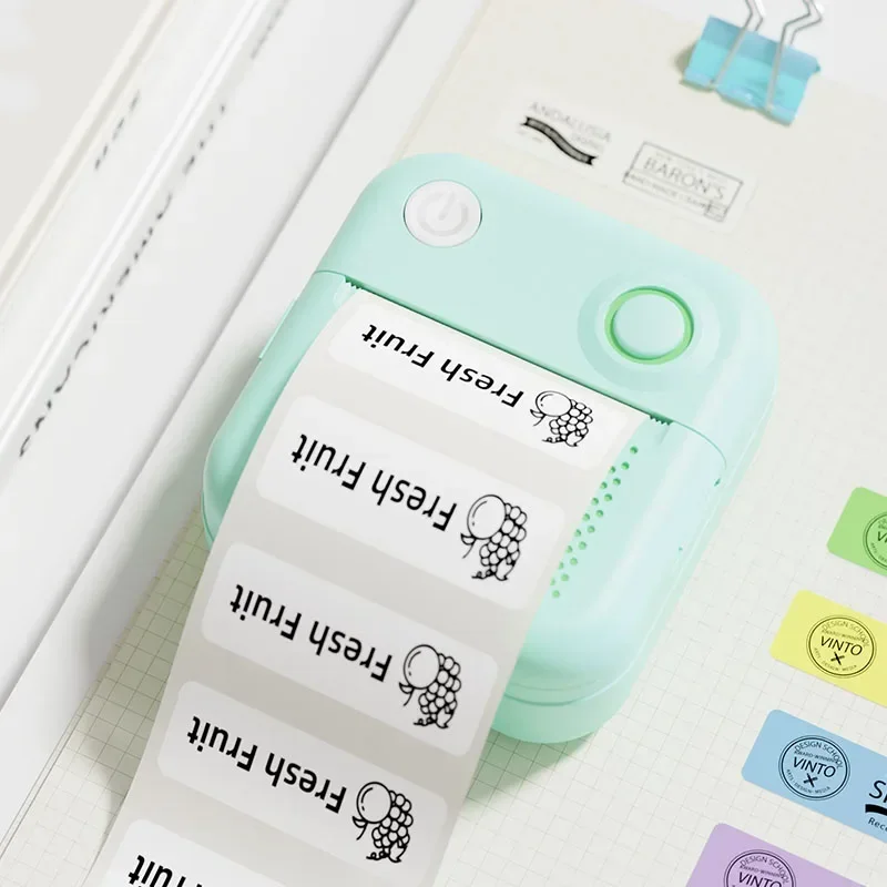 NEW Mini Pocket  Label Printer Picture Banner Printing Multiple Printing Patterns Direct Thermal Printing Without Ink No Toner