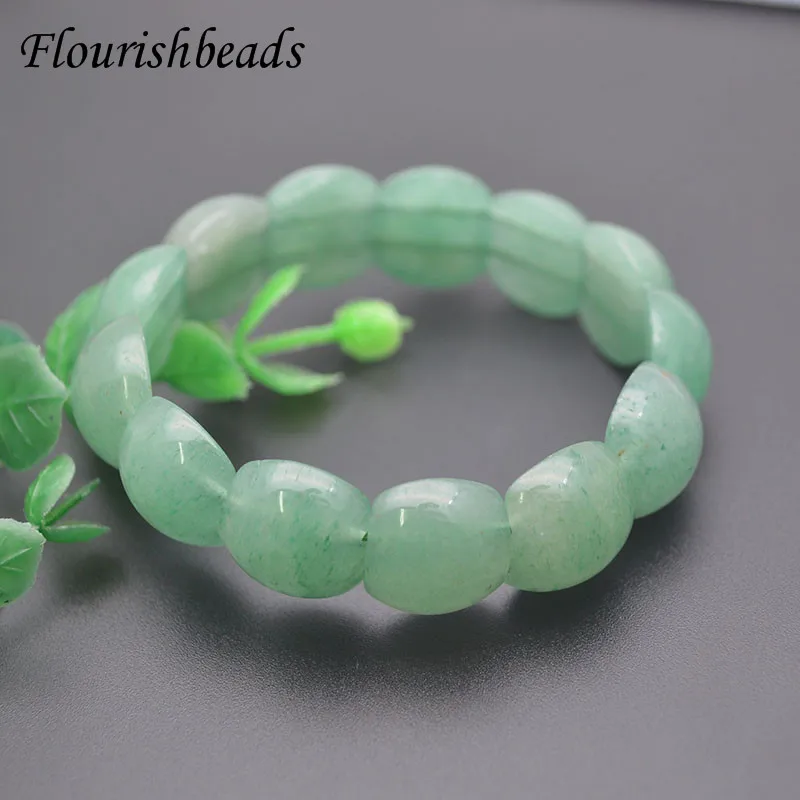 1pcs Green Aventurine Gemstone Beads Stretch Bracelet Bangle Healing Yoga Jewelry Gift for Men Women