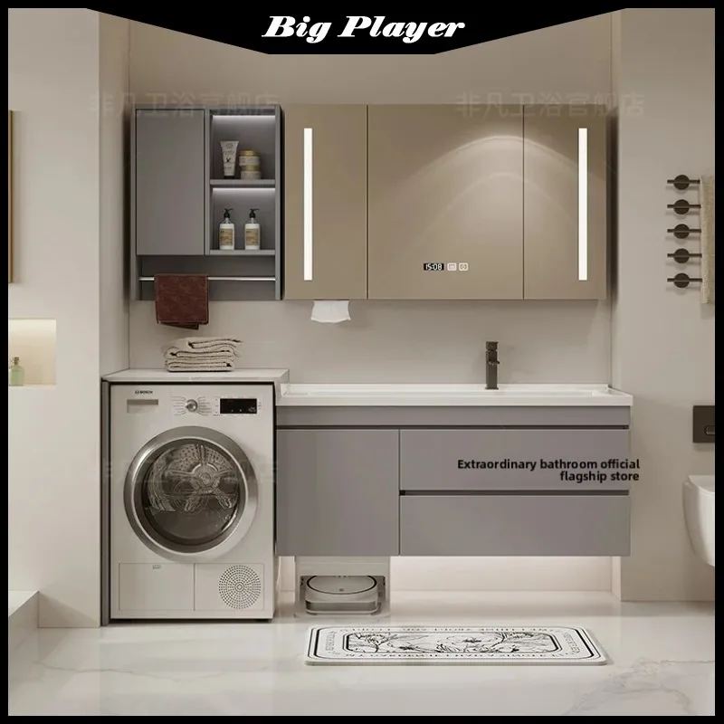 

Ceramic Integrated Washbasin, Washing Machine Cabinet, Combination Bathroom Cabinet, Toilet, Hand And Face Table