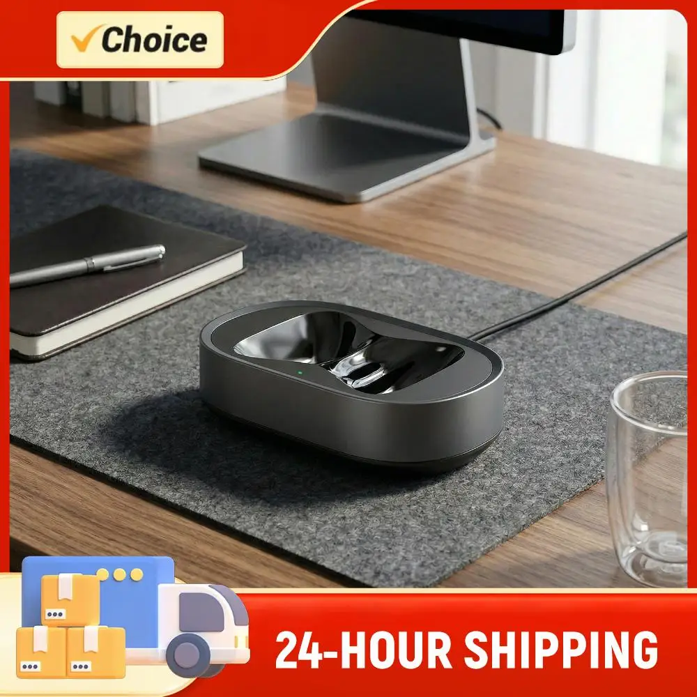 Magnetic Headset Charger Dock Fit for AirPods Max Headphones Accessories Protable Charging Dock USB-C with Dual Connectors