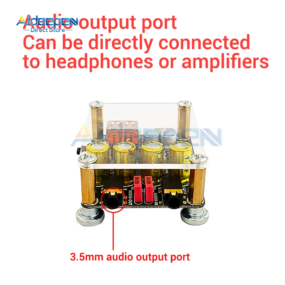 เครื่องรับสัญญาณเสียง DC 5V Hifi5.1 ZK-PT2 Lossless Fever, บอร์ดถอดรหัสบลูทูธเครื่องเล่นสัญญาณเสียงพร้อมเสาอากาศ TYPE-C USB
