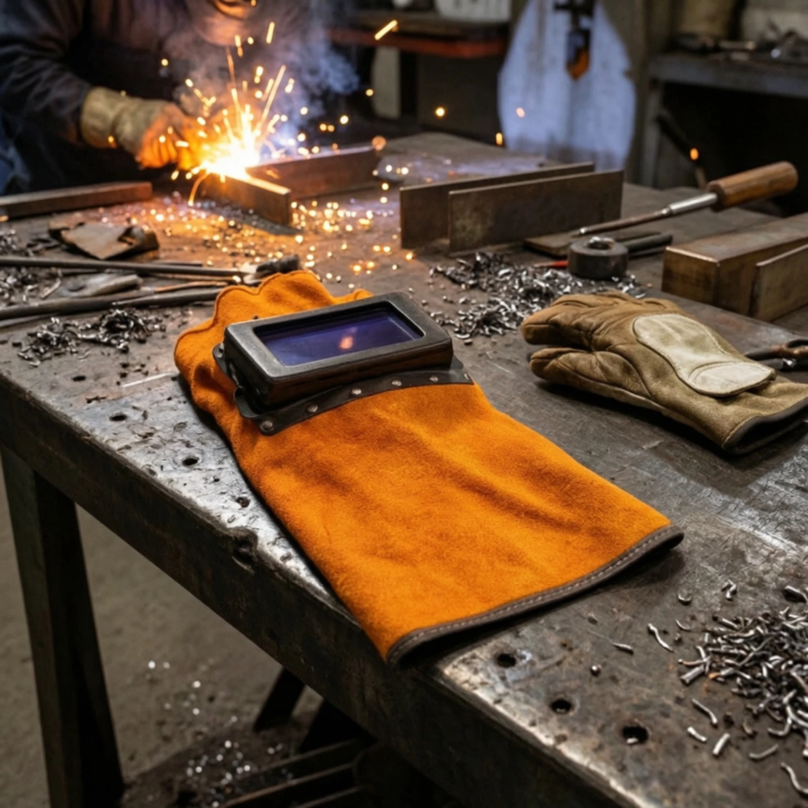 Welding Hood with Flip-up Lens Flame Resistant Welding Hood with Flip-Open Lens Headwear Comfortable Sweat Absorption