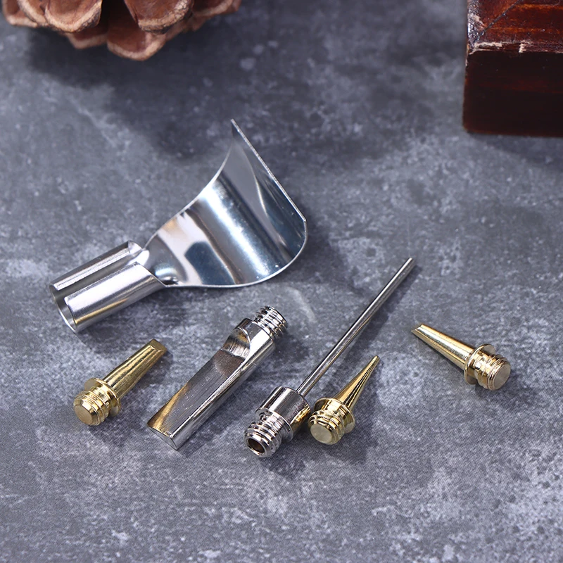 

5/6Pcs Replace Copper Tips Nozzle Kit For Hs-1115K/Mt-100 Aerated Flame Butane Gas Soldering Iron Cordless Welding Tool